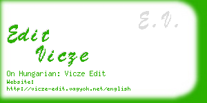 edit vicze business card